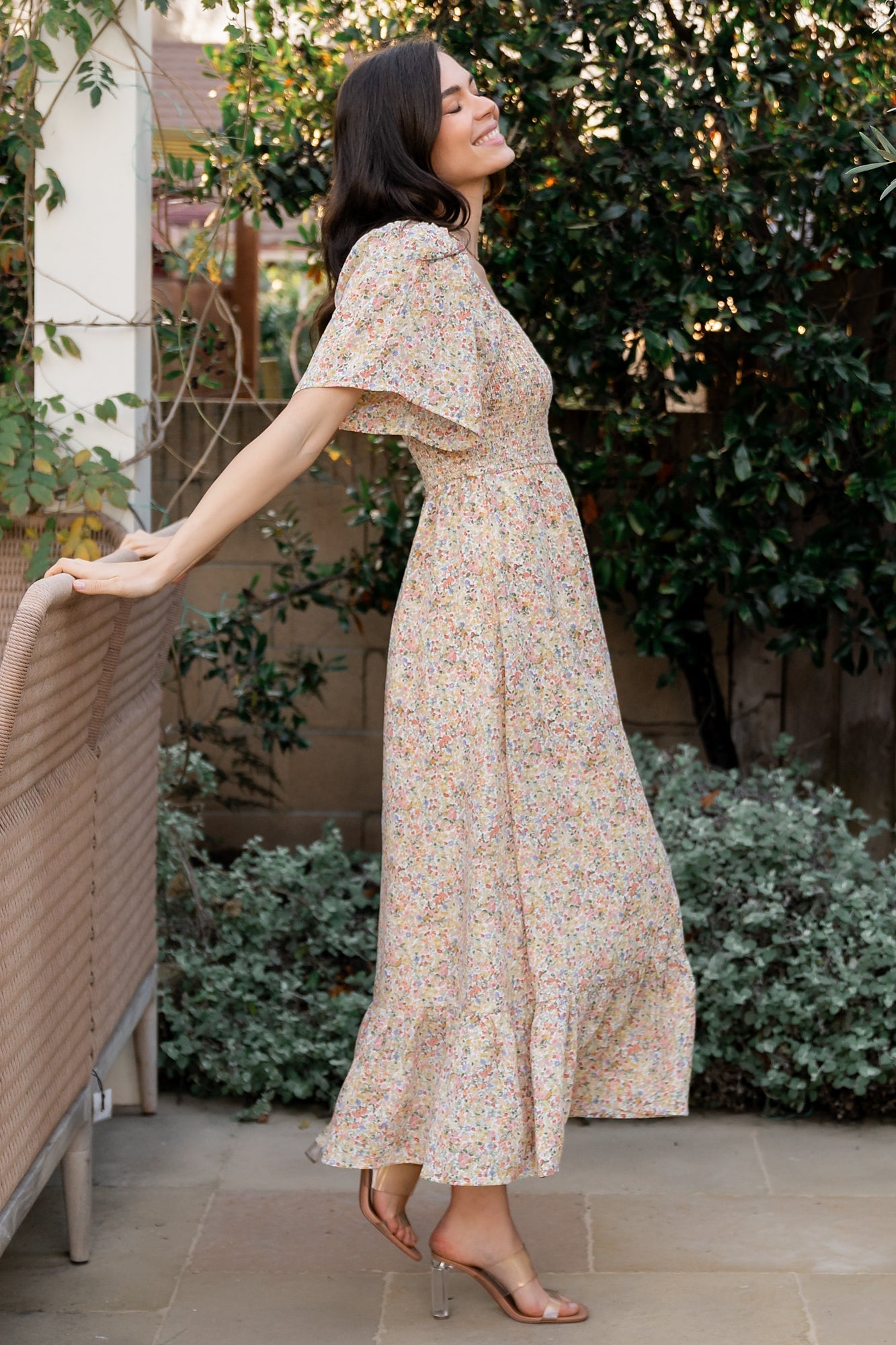 Baltic Born - Ellory Smocked Midi Dress