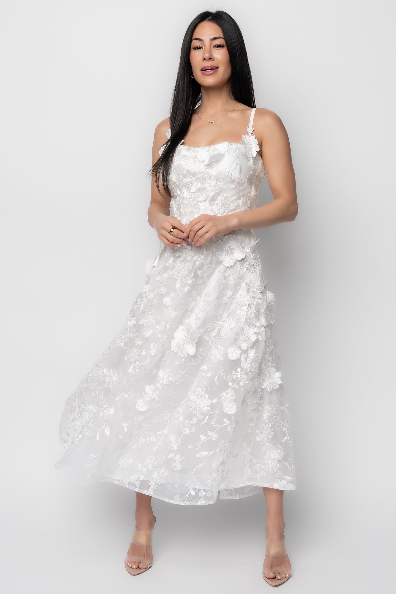 Baltic Born - Soleil Floral Applique Midi Dress