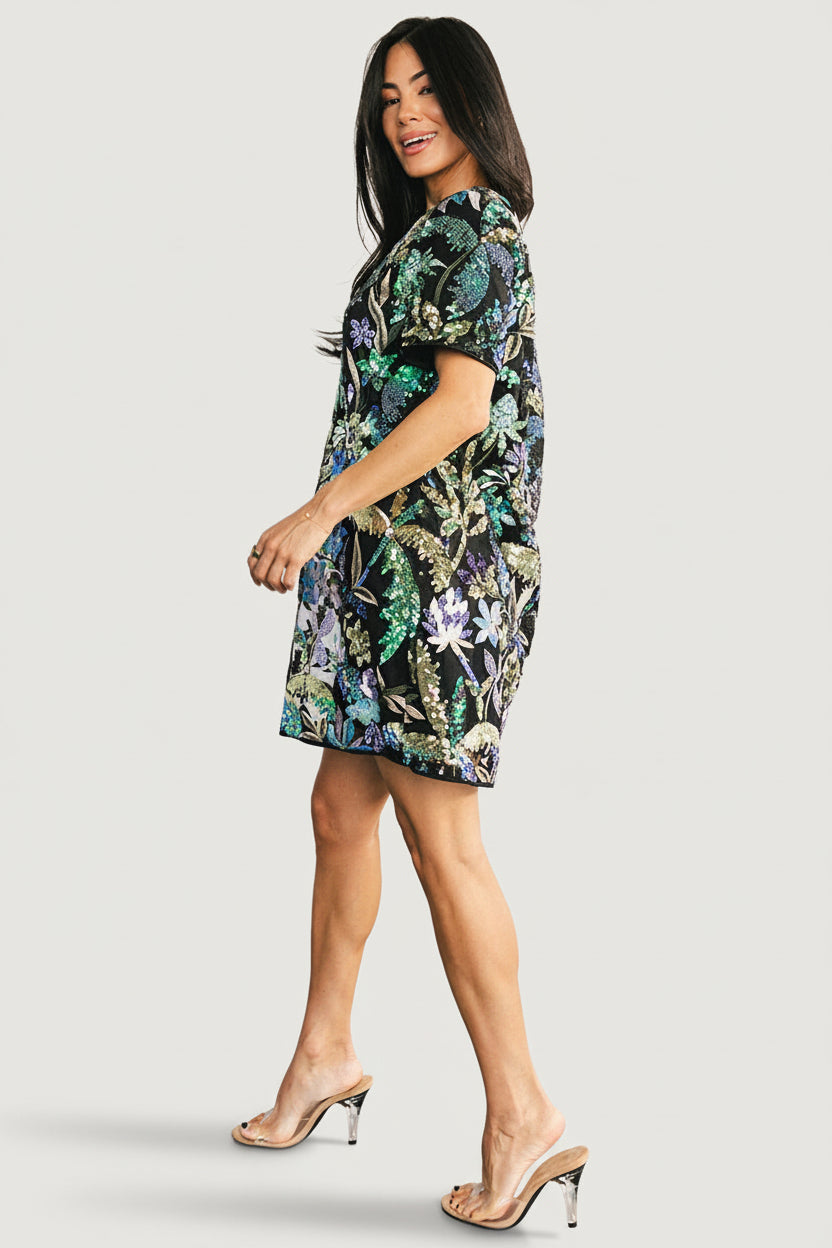Baltic Born - Patricia Sequin Short Dress