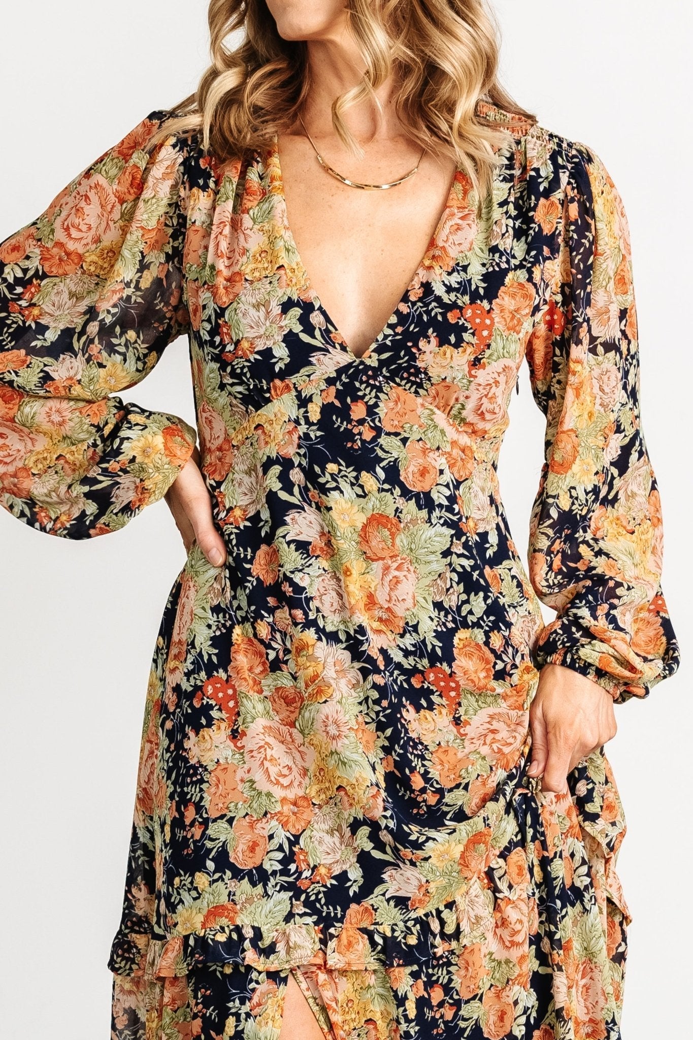 Baltic Born - Bowman Deep V Maxi Dress