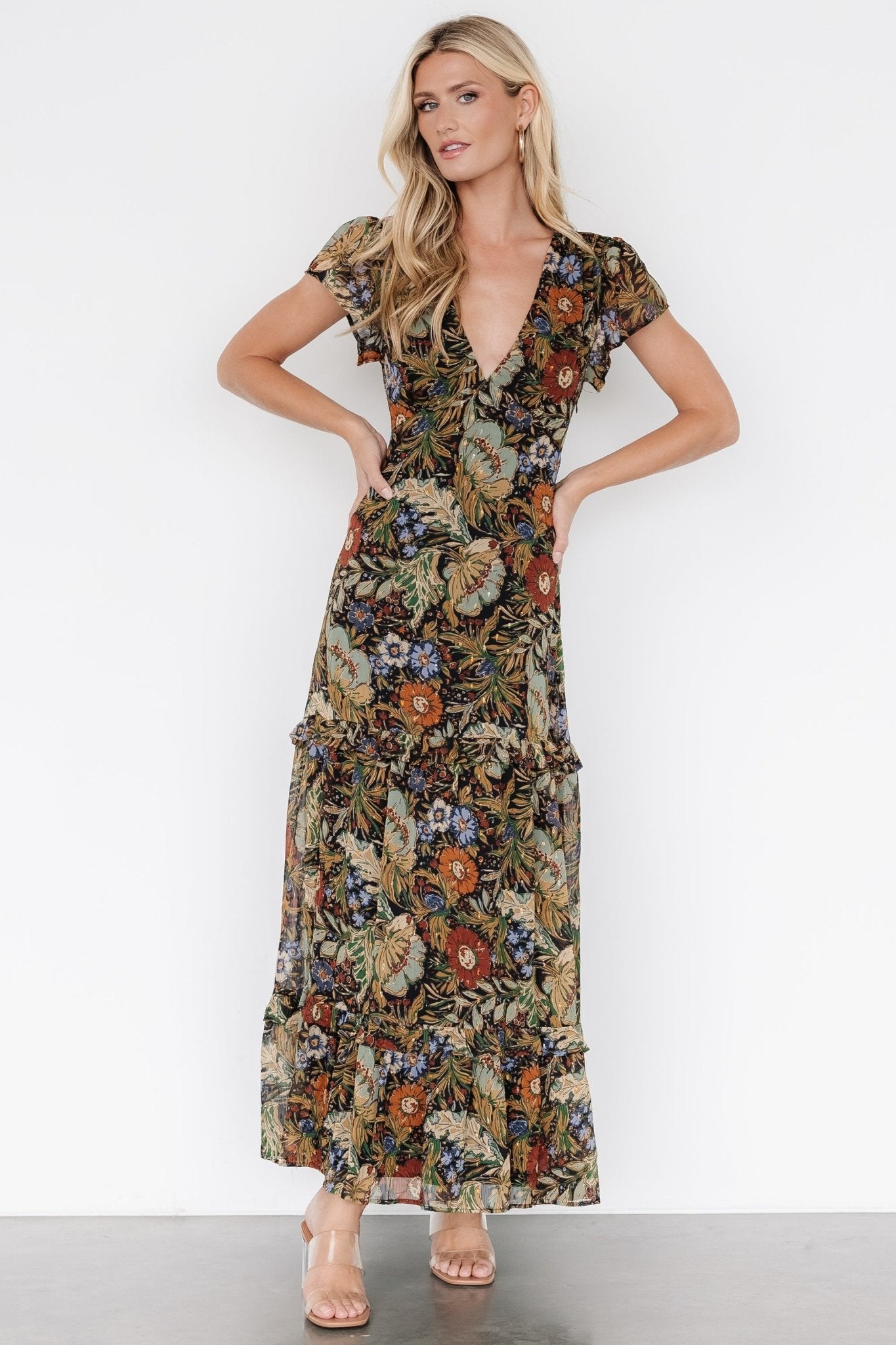 Baltic Born - Riverwood Deep V Maxi Dress