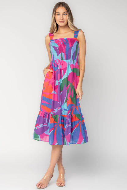 Baltic Born - Cruz Smocked Midi Dress