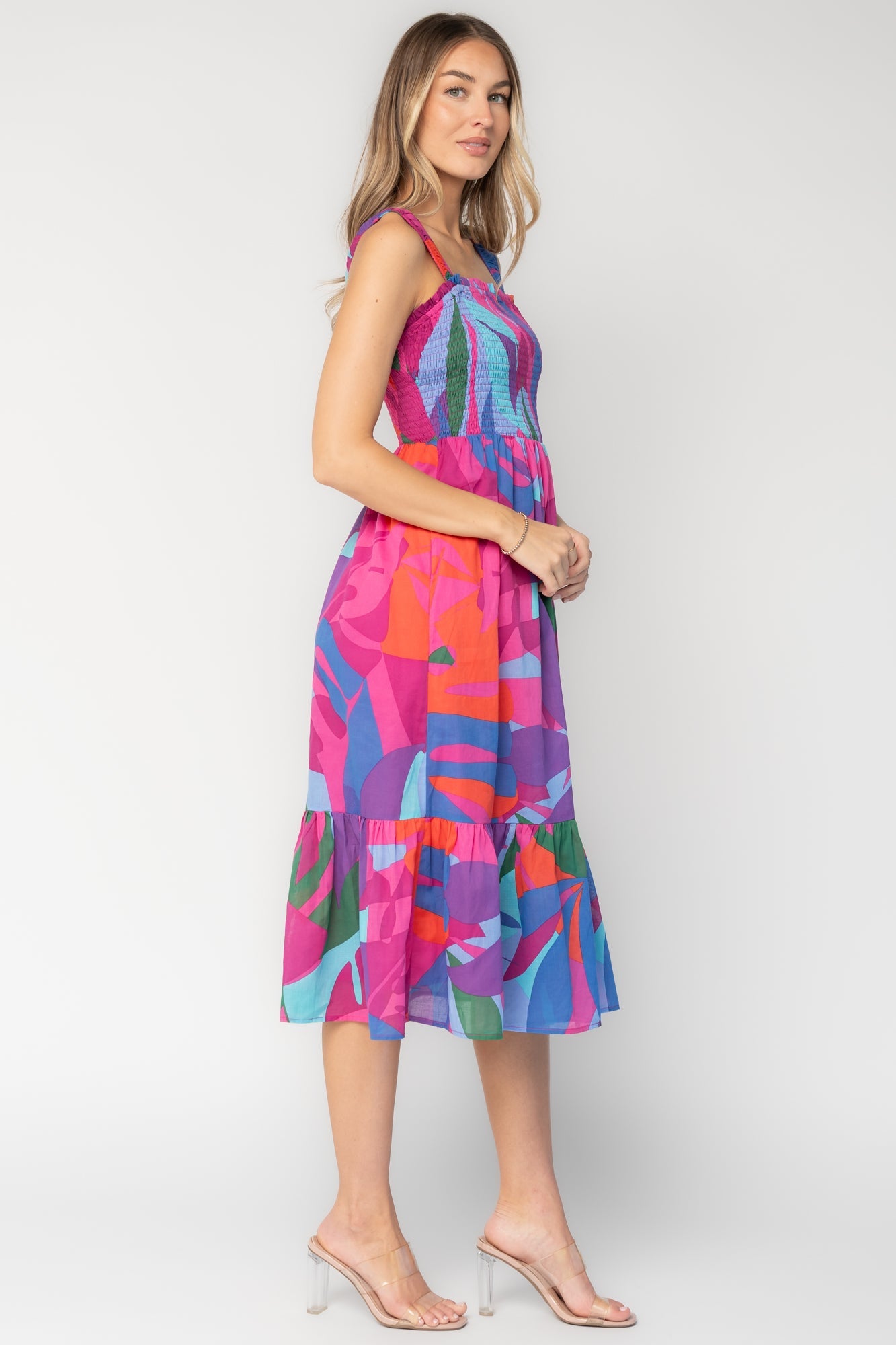 Baltic Born - Cruz Smocked Midi Dress