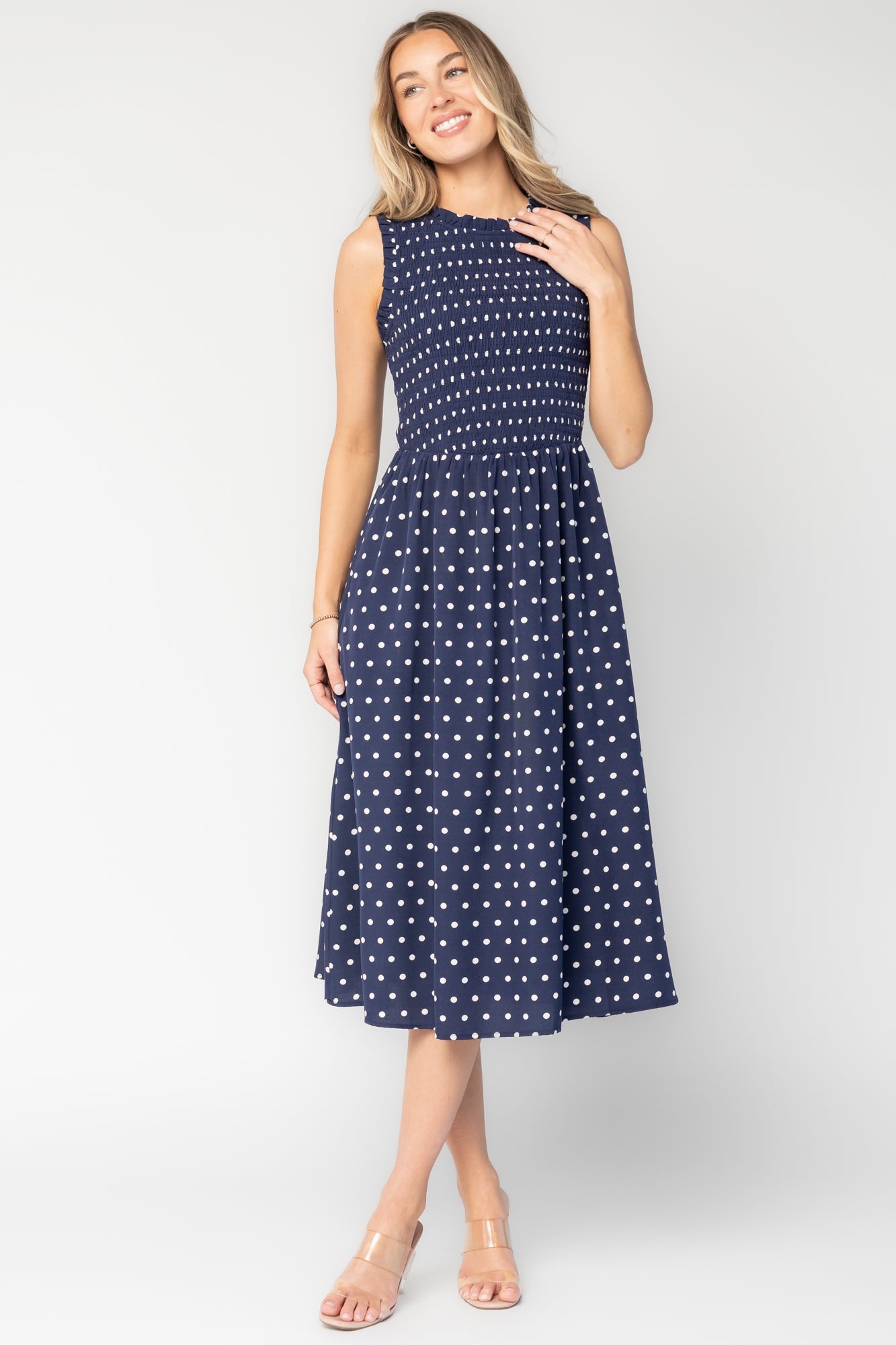 Baltic Born - Alex Smocked Midi Dress
