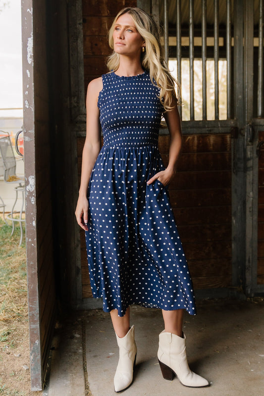 Baltic Born - Alex Smocked Midi Dress