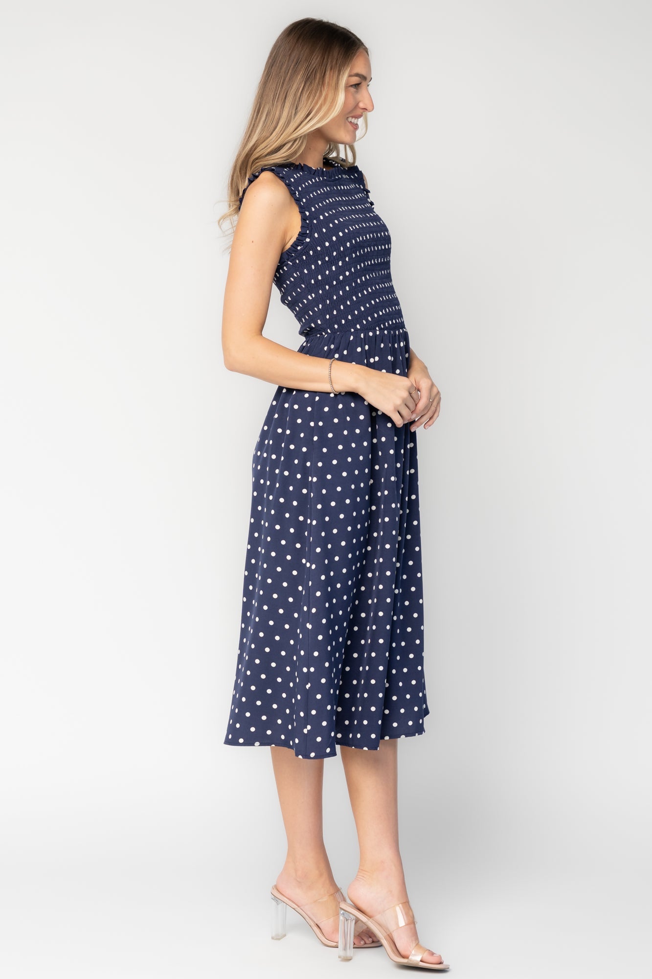 Baltic Born - Alex Smocked Midi Dress