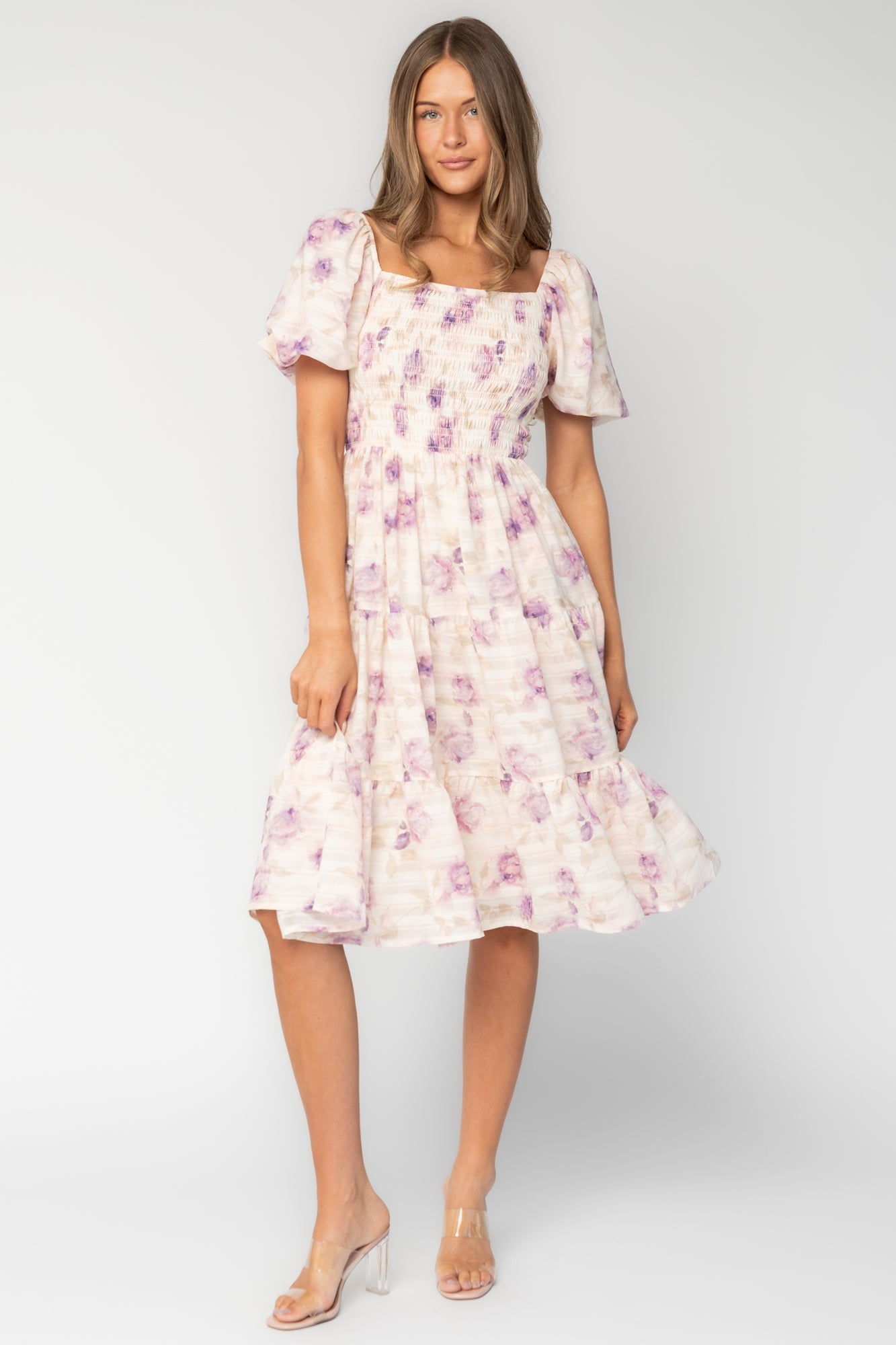 Baltic Born - Mattea Smocked Midi Dress