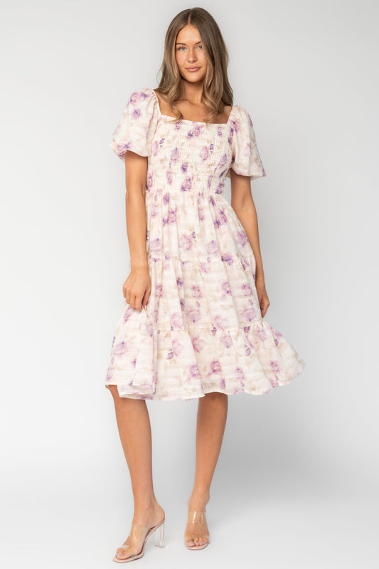 Baltic Born - Mattea Smocked Midi Dress