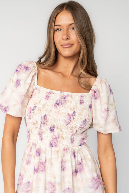 Baltic Born - Mattea Smocked Midi Dress