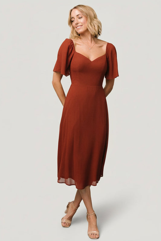 Baltic Born - Colette Sweetheart Midi Dress