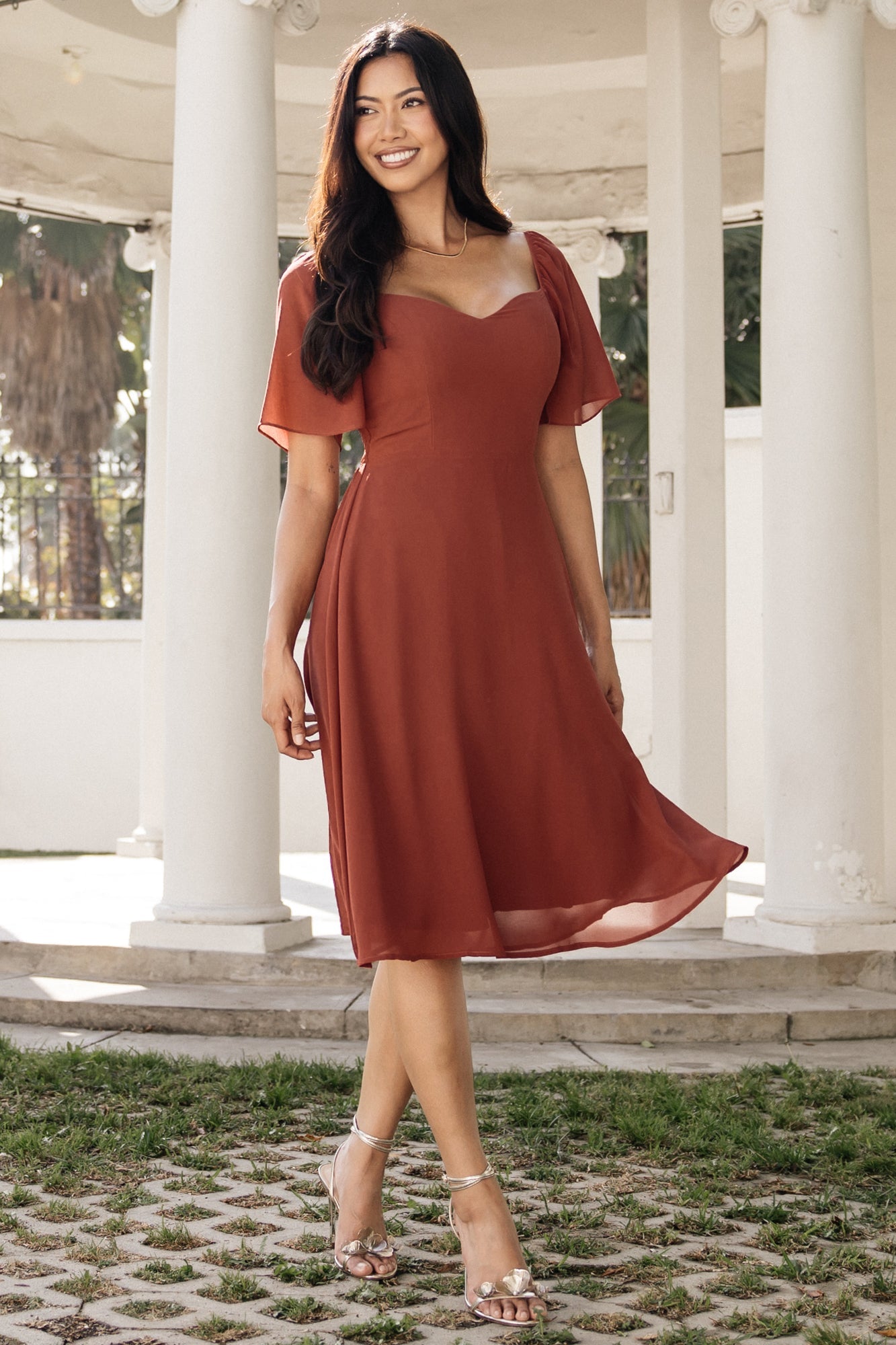 Baltic Born - Colette Sweetheart Midi Dress