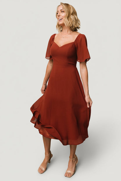 Baltic Born - Colette Sweetheart Midi Dress
