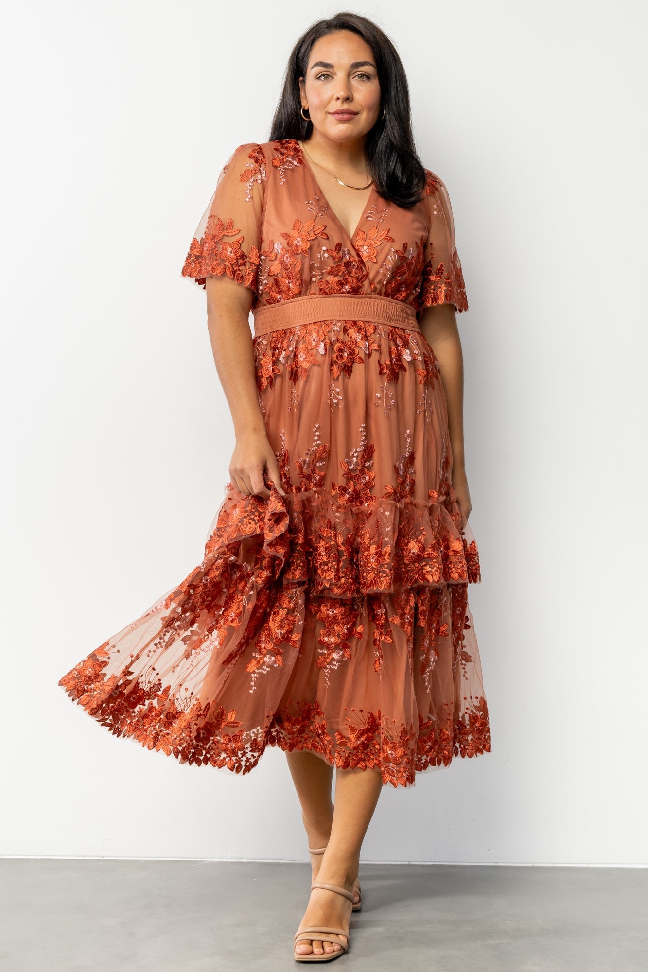 Baltic Born - Lotte Embroidered Midi Dress