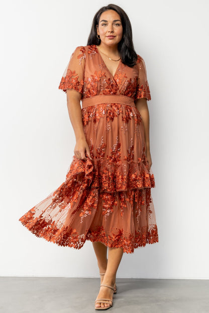 Baltic Born - Lotte Embroidered Midi Dress