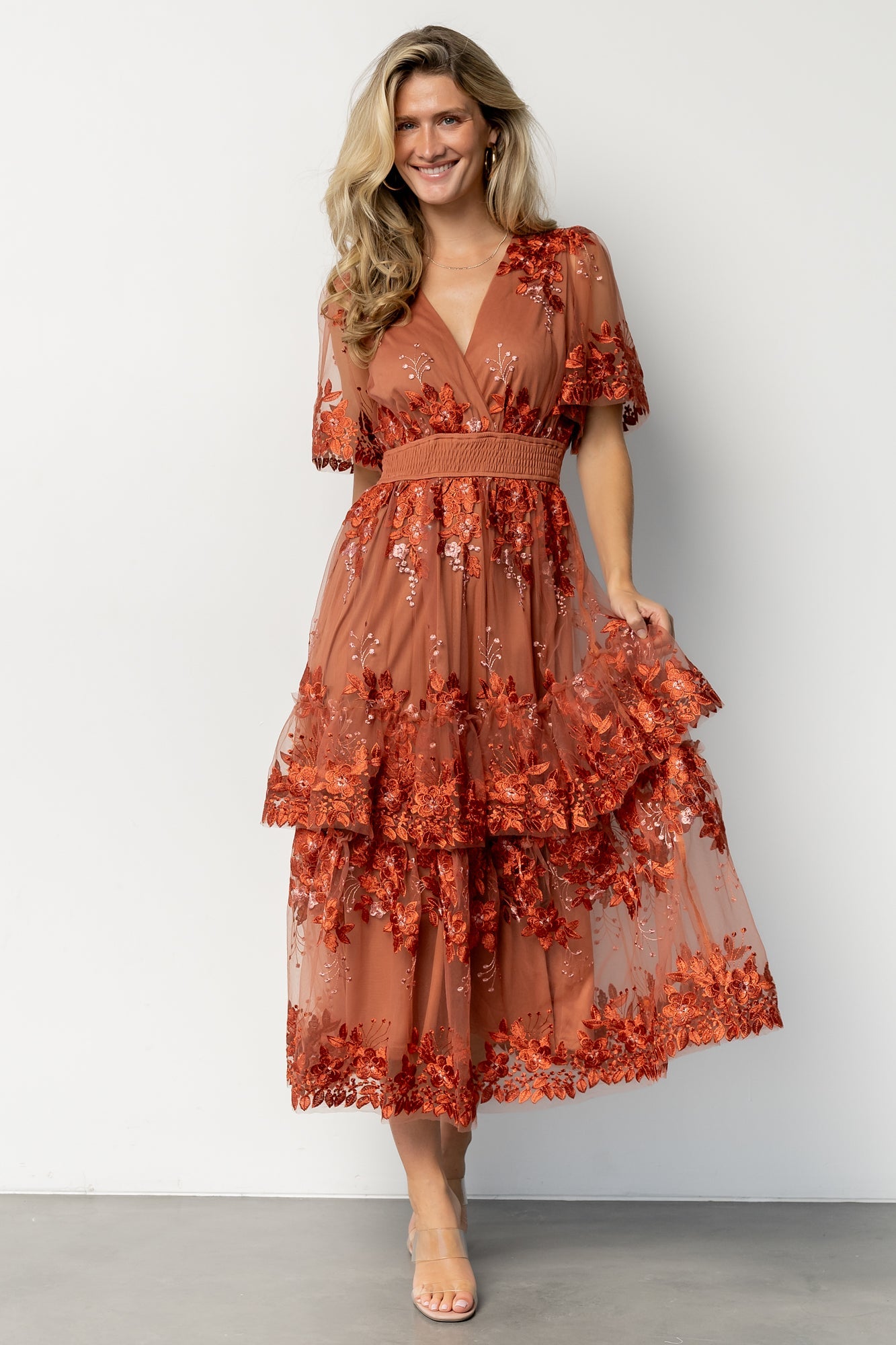 Baltic Born - Lotte Embroidered Midi Dress
