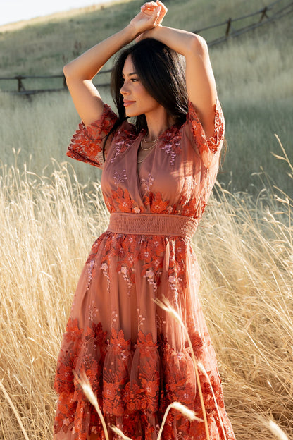 Baltic Born - Lotte Embroidered Midi Dress