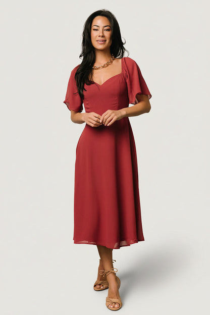 Baltic Born - Colette Sweetheart Midi Dress