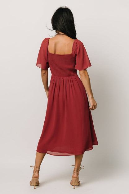 Baltic Born - Colette Sweetheart Midi Dress