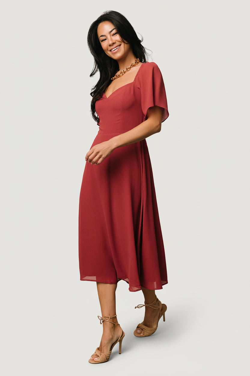 Baltic Born - Colette Sweetheart Midi Dress