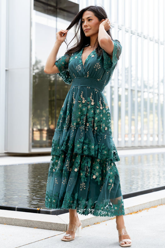 Baltic Born - Lotte Embroidered Midi Dress
