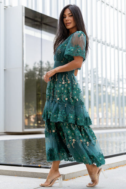 Baltic Born - Lotte Embroidered Midi Dress