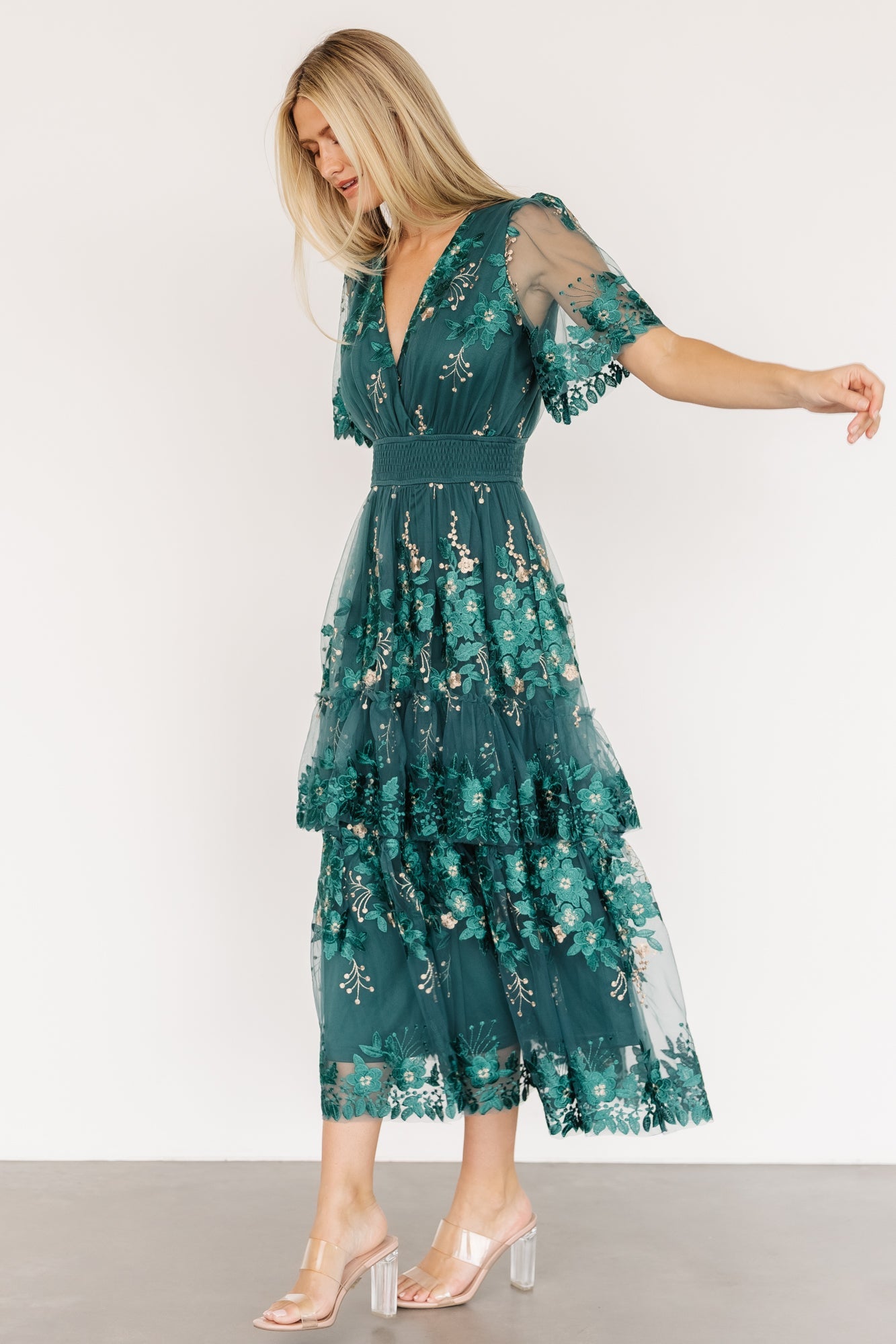 Baltic Born - Lotte Embroidered Midi Dress