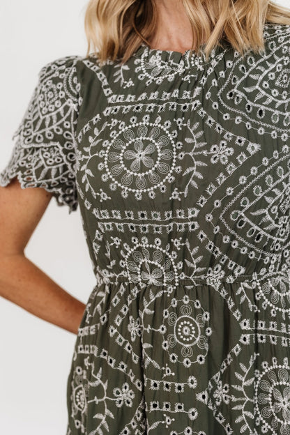 Baltic Born - Mirabel Eyelet Midi Dress