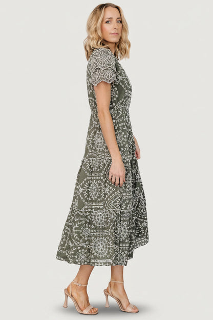 Baltic Born - Mirabel Eyelet Midi Dress