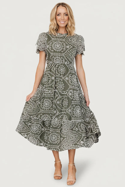 Baltic Born - Mirabel Eyelet Midi Dress