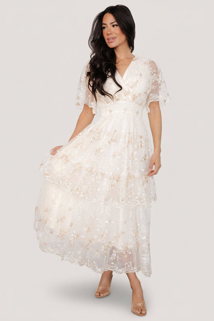 Baltic Born - Eleanor Embroidered Midi Dress