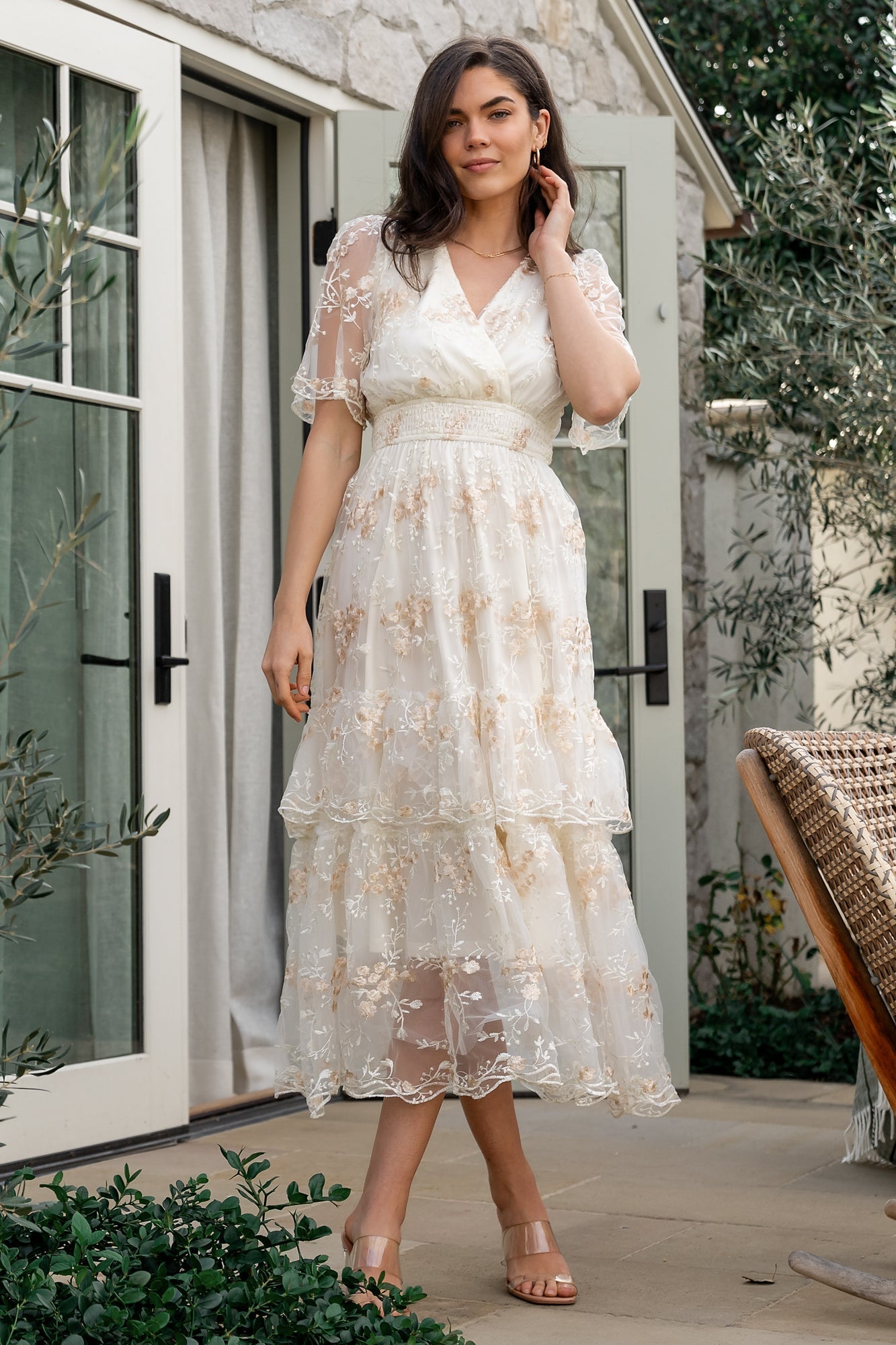 Baltic Born - Eleanor Embroidered Midi Dress