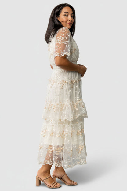 Baltic Born - Eleanor Embroidered Midi Dress