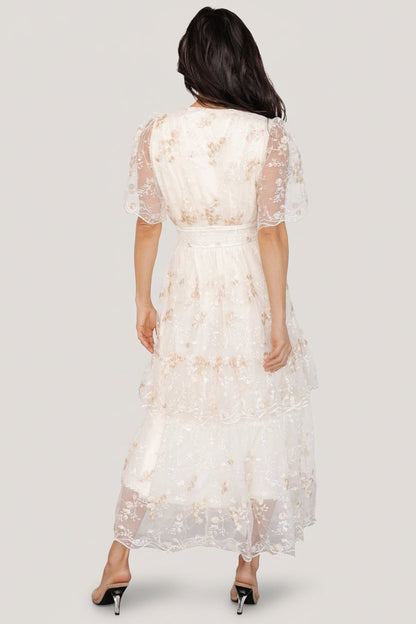 Baltic Born - Eleanor Embroidered Midi Dress