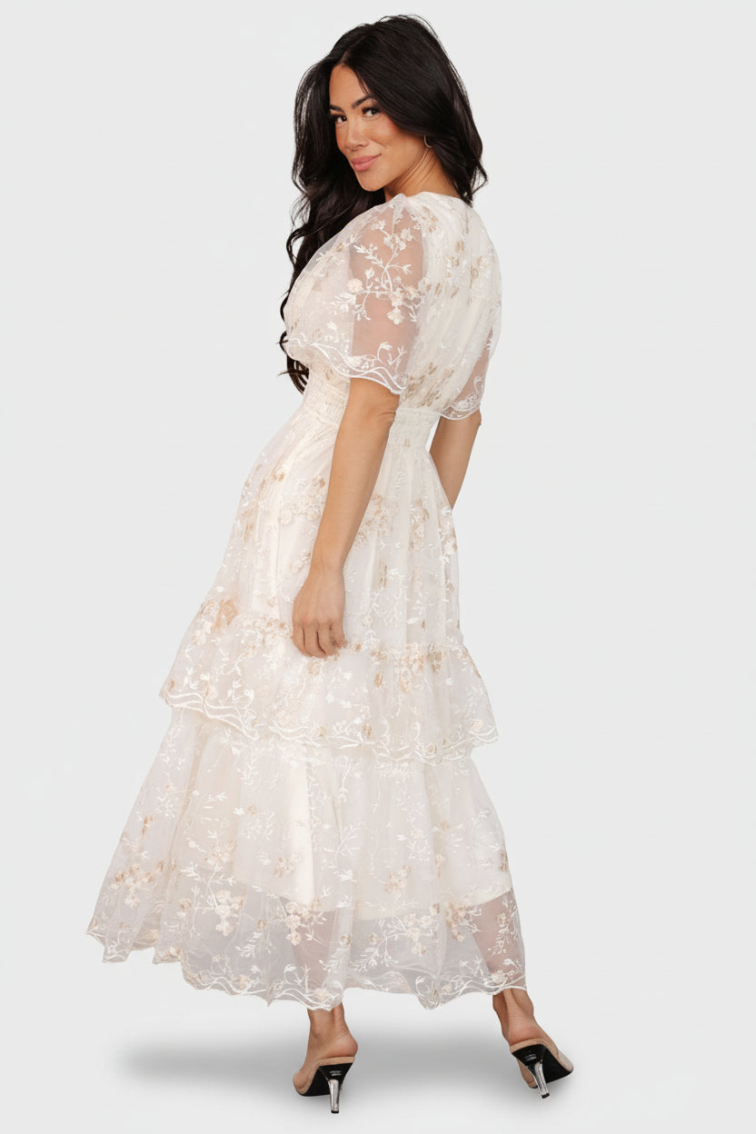 Baltic Born - Eleanor Embroidered Midi Dress