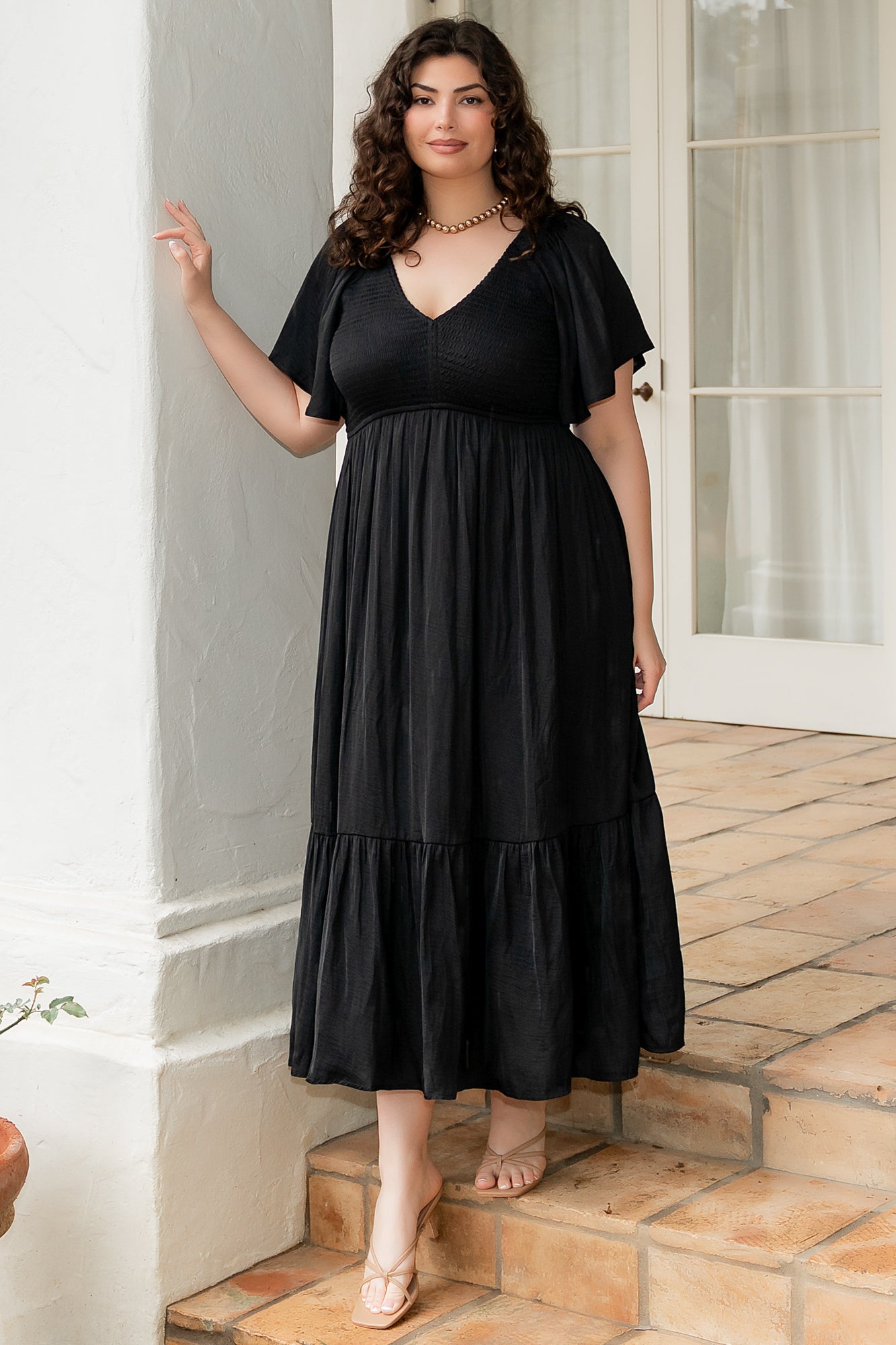 Baltic Born - Lovell Smocked Midi Dress