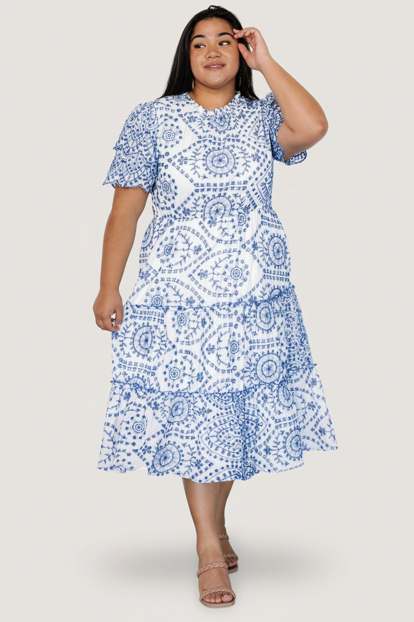 Baltic Born - Mirabel Eyelet Midi Dress