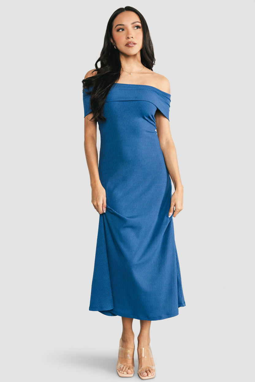 Baltic Born - Kay Off Shoulder Midi Dress