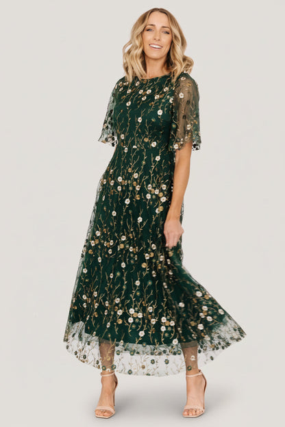 Baltic Born - Arabella Embroidered Tulle Maxi Dress