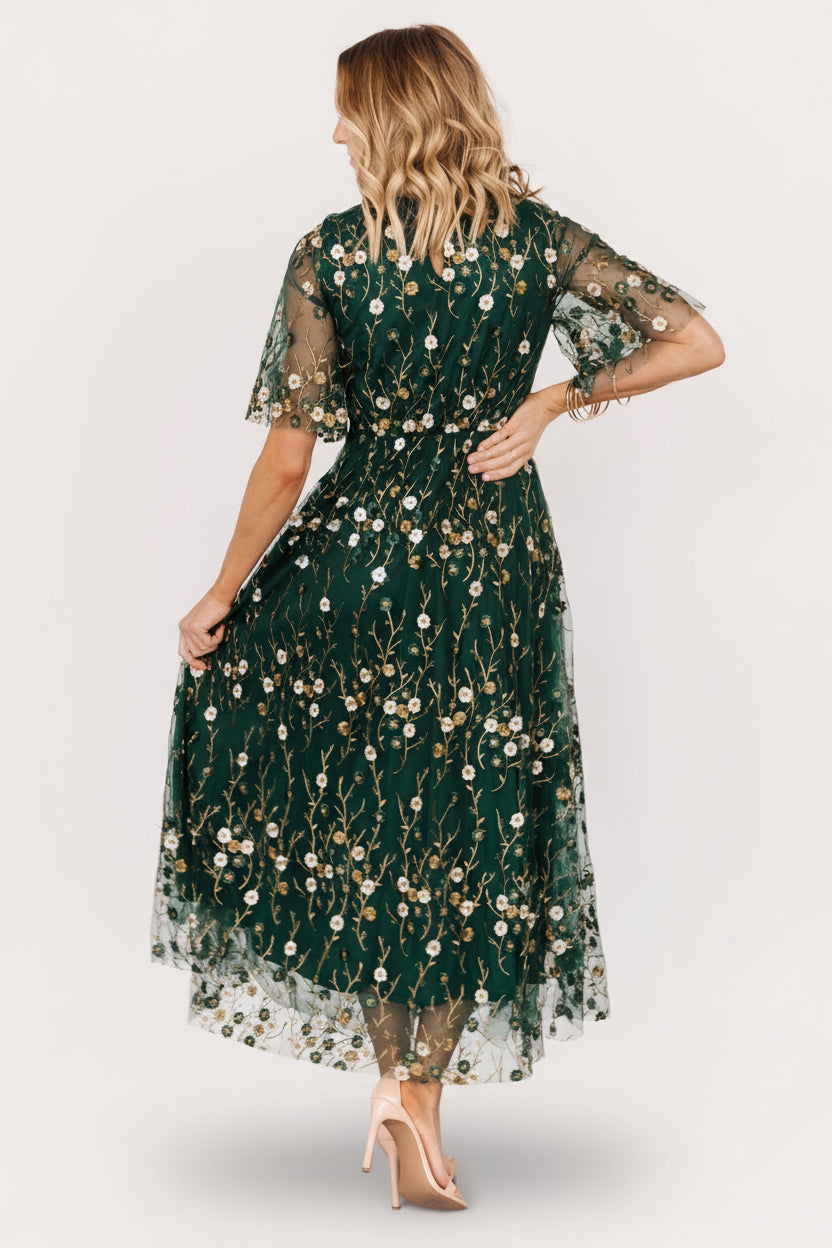 Baltic Born - Arabella Embroidered Tulle Maxi Dress