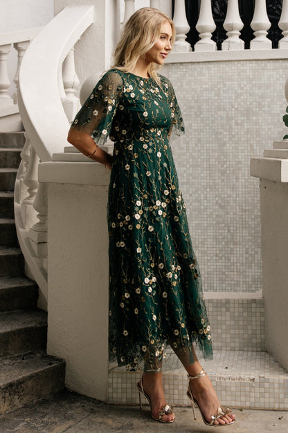 Baltic Born - Arabella Embroidered Tulle Maxi Dress