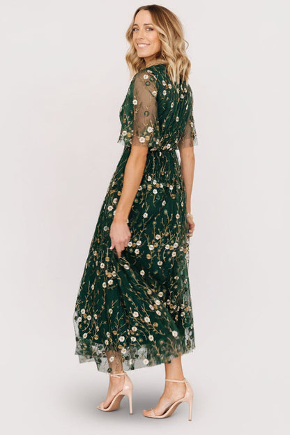 Baltic Born - Arabella Embroidered Tulle Maxi Dress