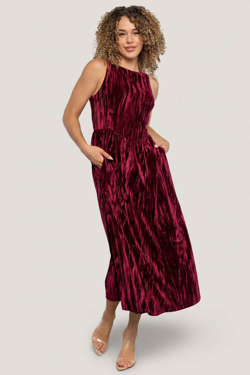 Baltic Born - Octavia Velvet Midi Dress