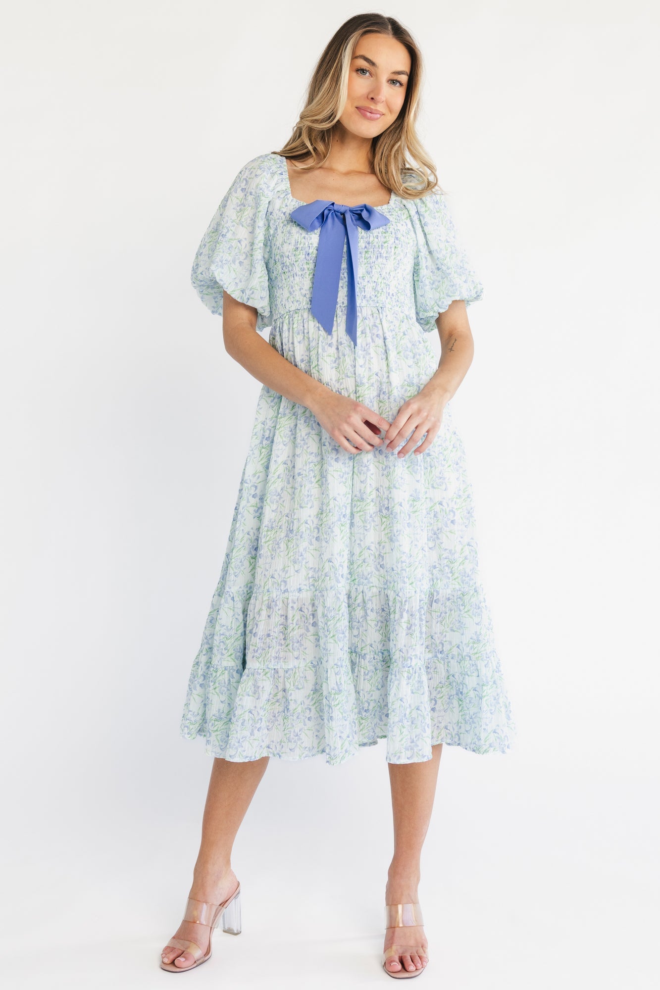 Baltic Born - Jane Bow Midi Dress