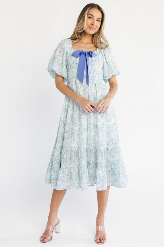 Baltic Born - Jane Bow Midi Dress