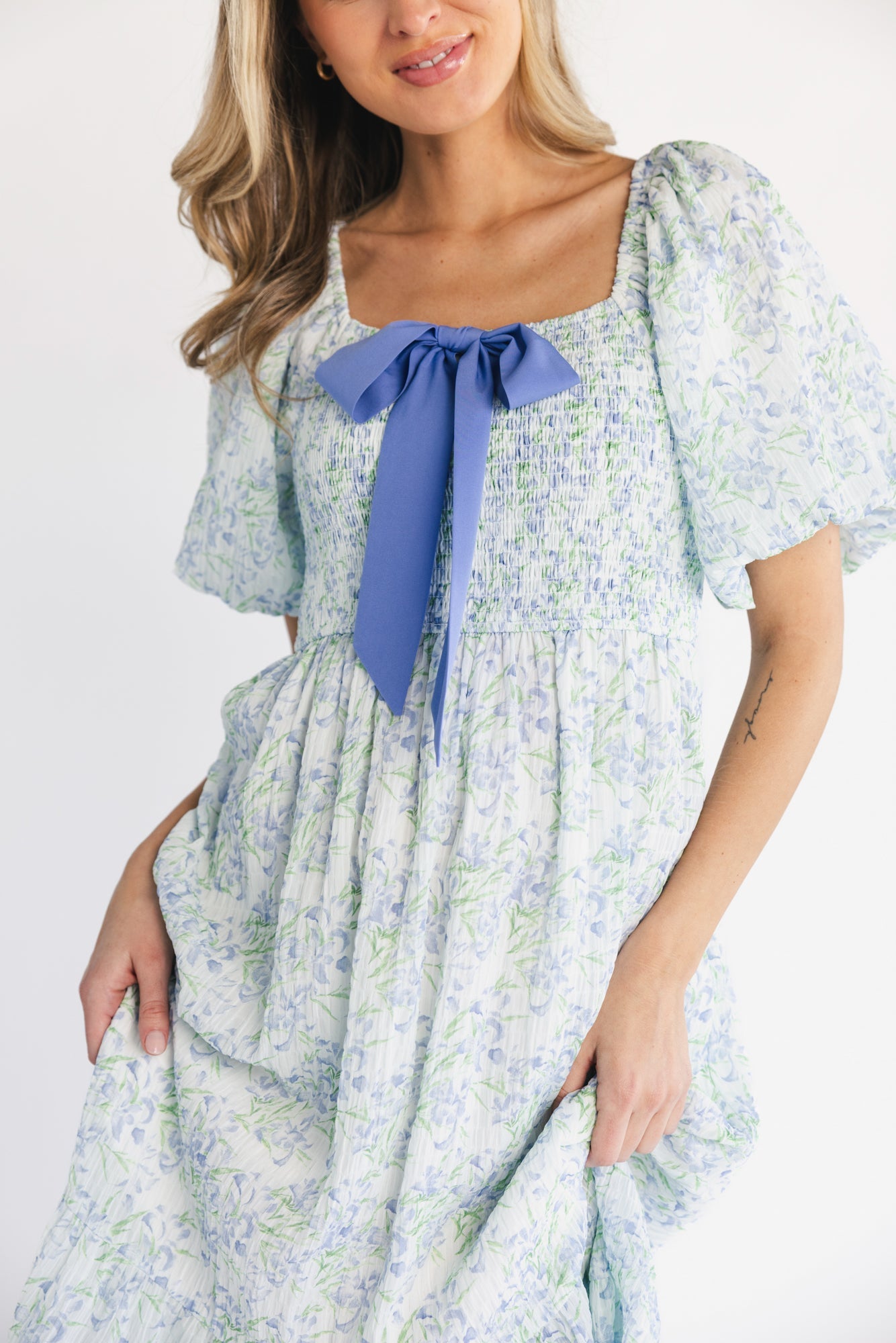 Baltic Born - Jane Bow Midi Dress