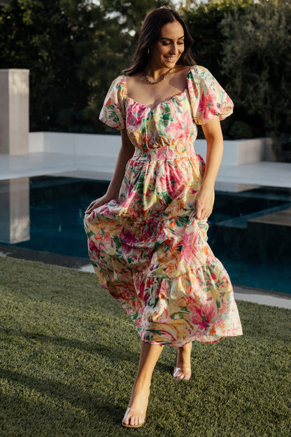 Baltic Born - Denzel Puff Sleeve Midi Dress