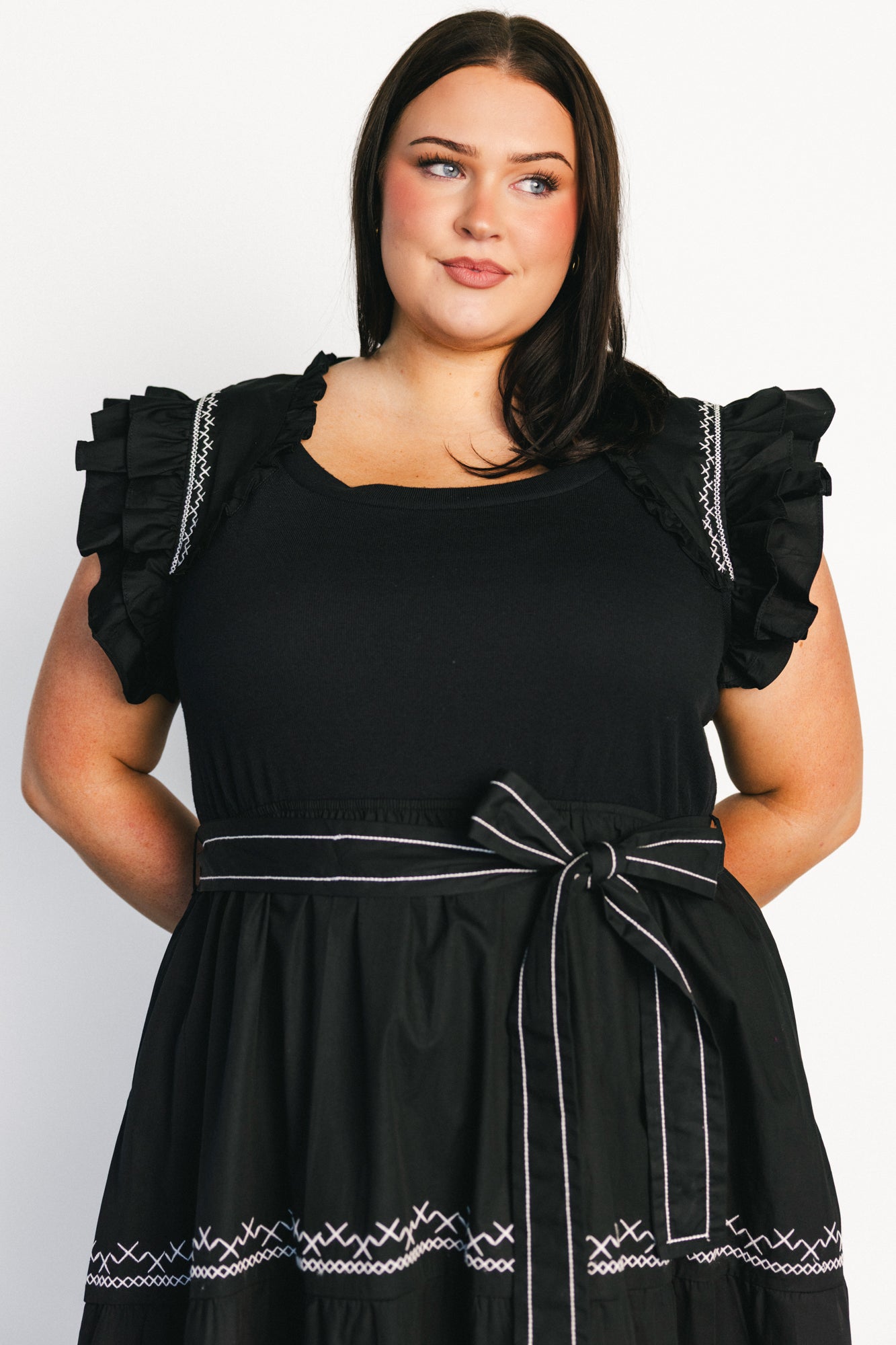 Baltic Born - Elisa Embroidered Midi Dress