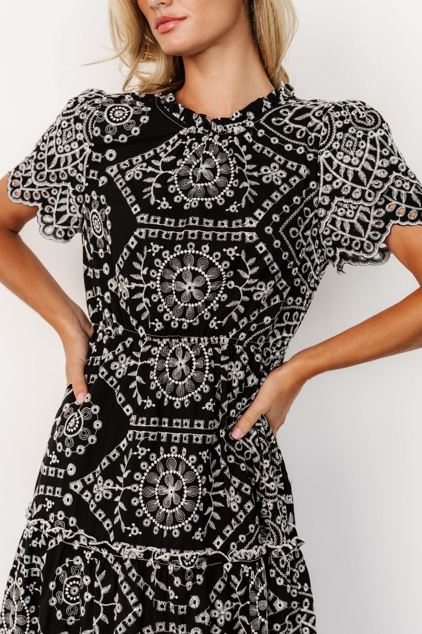 Baltic Born - Mirabel Eyelet Midi Dress