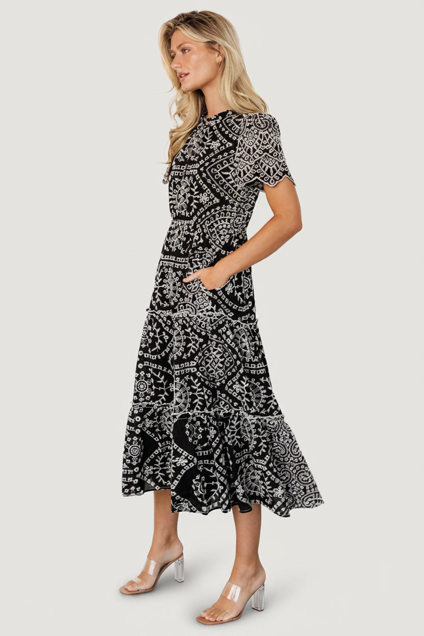 Baltic Born - Mirabel Eyelet Midi Dress