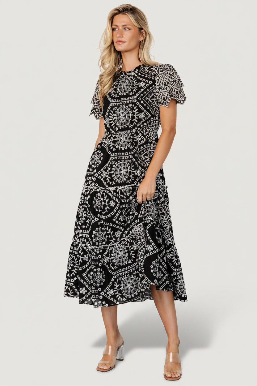 Baltic Born - Mirabel Eyelet Midi Dress